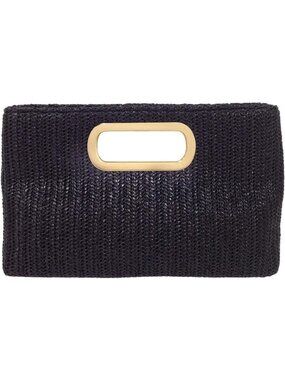 Chic Top Handle Straw Clutch Bag - Summer Beach Purse, Stylish Handbag
